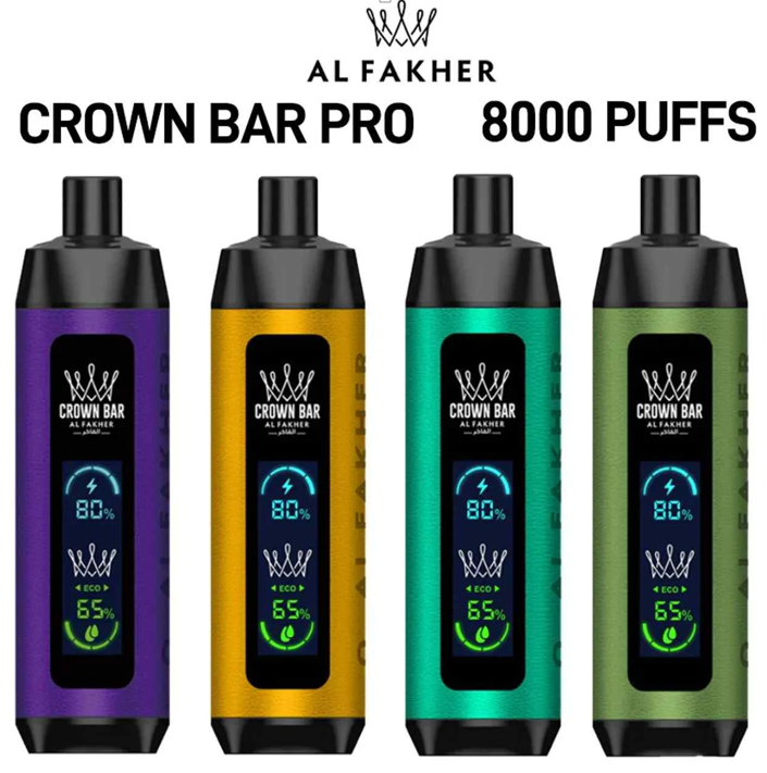 AL FAKHER CROWN BAR CRYSTAL 9000 PUFFS: DURABLE, SILKY, AND CHIC