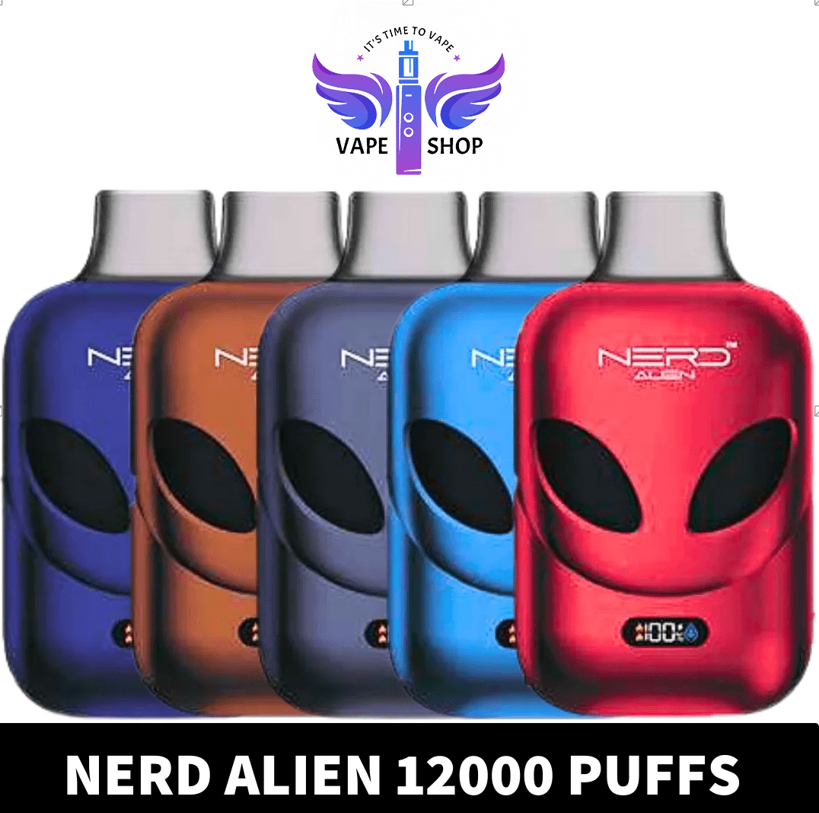 UNMATCHED LONGEVITY FOR VAPING ENTHUSIASTS: NERD ALIEN 12000