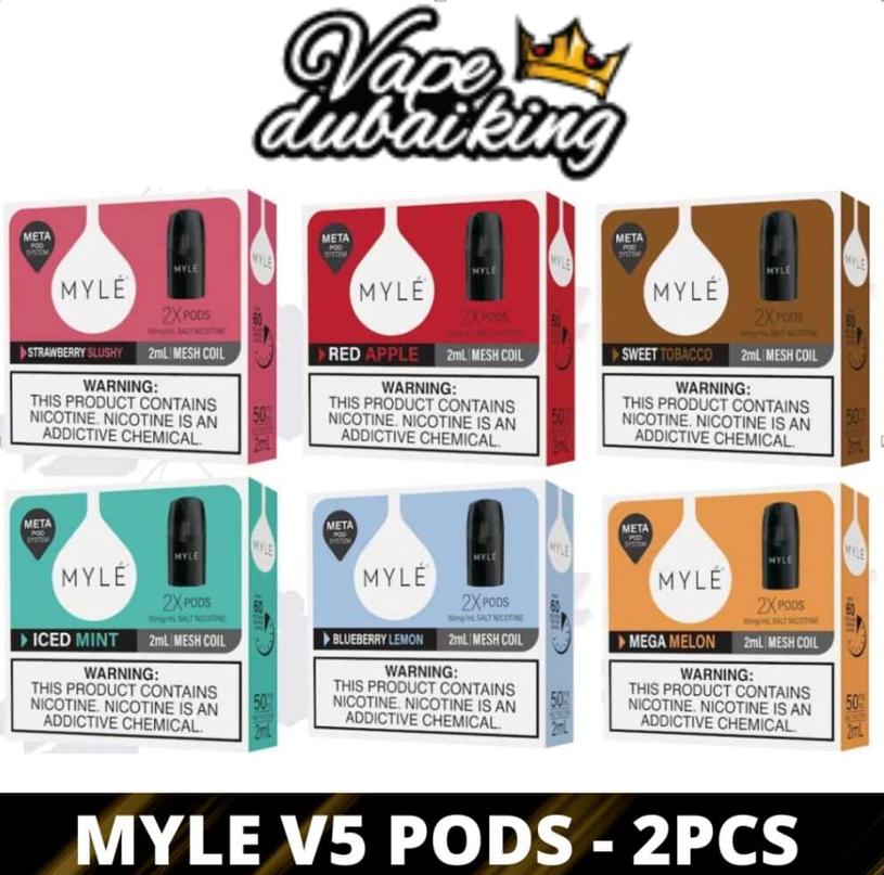 MYLE V5 PODS | META PODS 1600 PUFFS DUBAI: NEXT-LEVEL VAPING EXPERIENCE